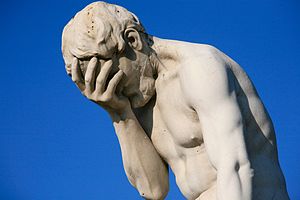 Facepalmstatue